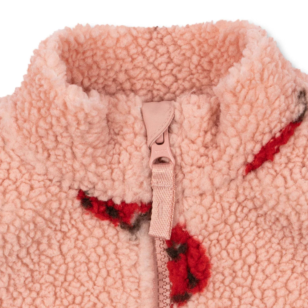 JODY TEDDY VEST - LADYBUG PINK