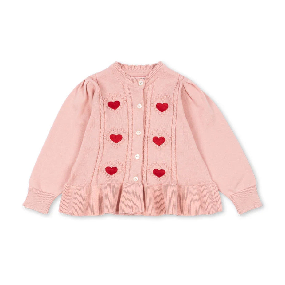 SOLEIL CARDIGAN - silver pink