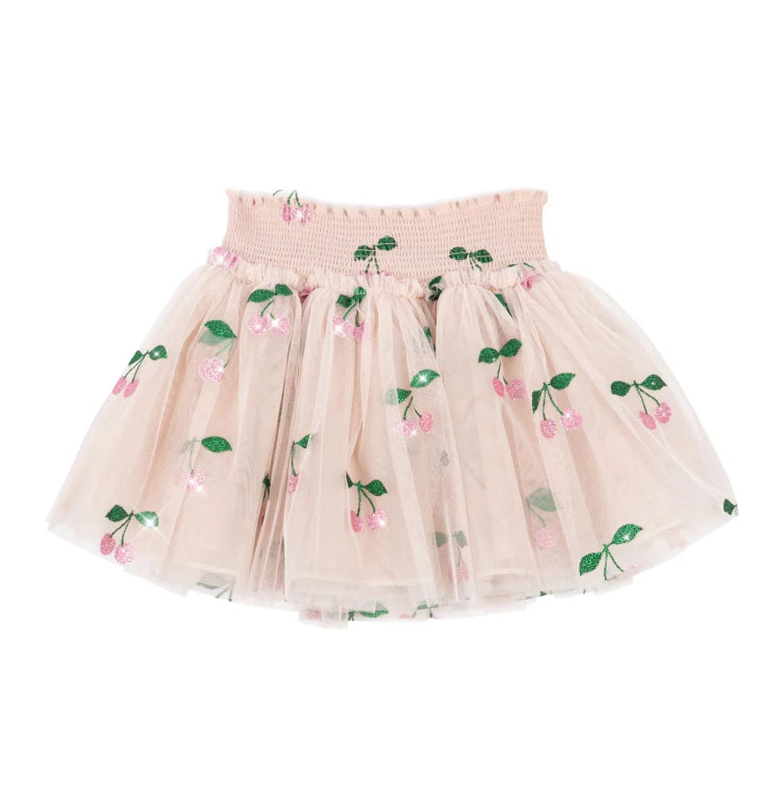 TULLIE SMOCK SKIRT - GRANDE CERISE