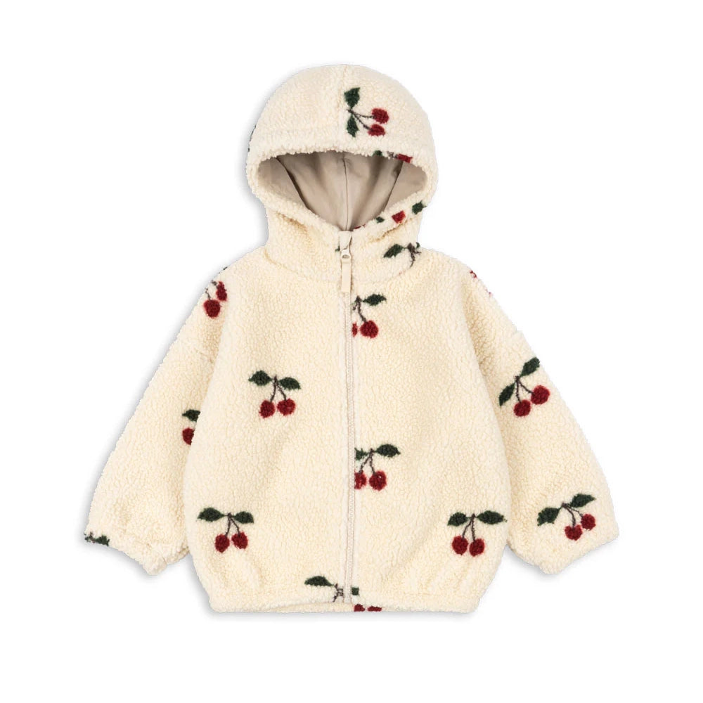 JODY TEDDY HOODIE GRS - MA GRANDE CERISE