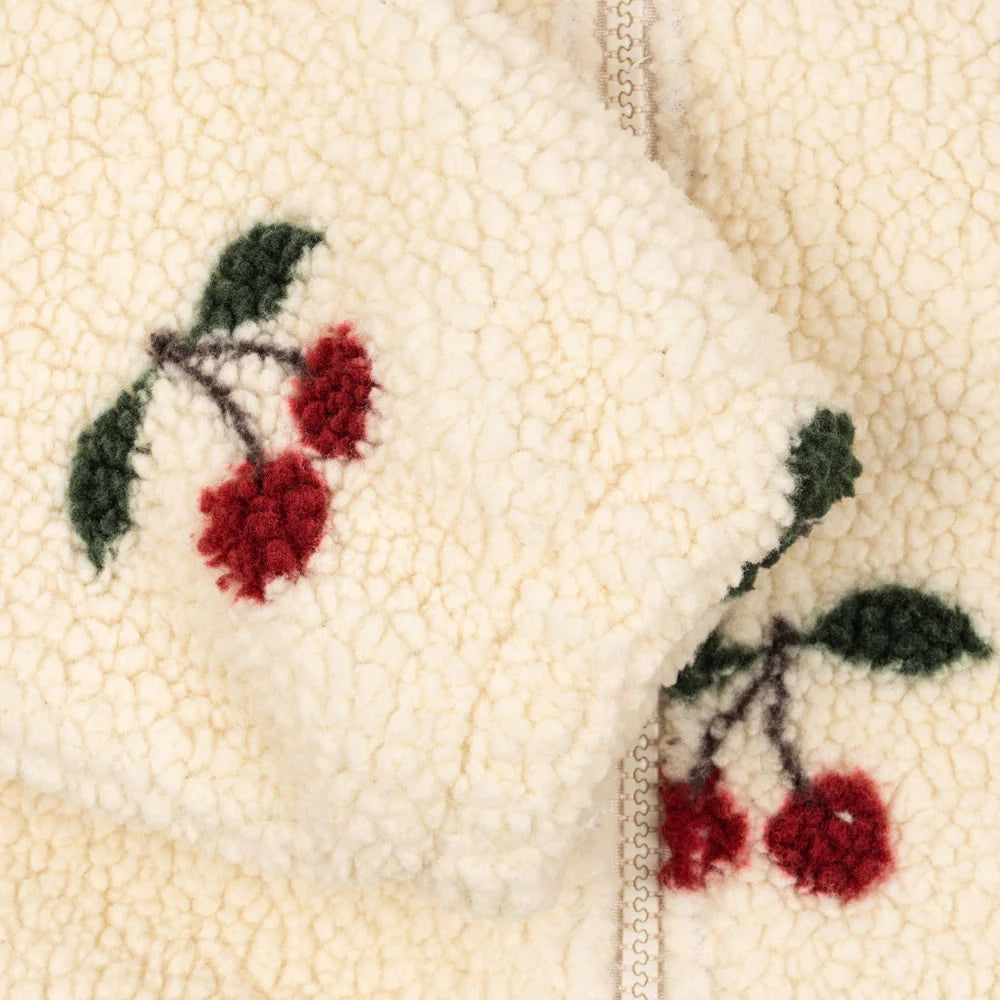 JODY TEDDY HOODIE GRS - MA GRANDE CERISE