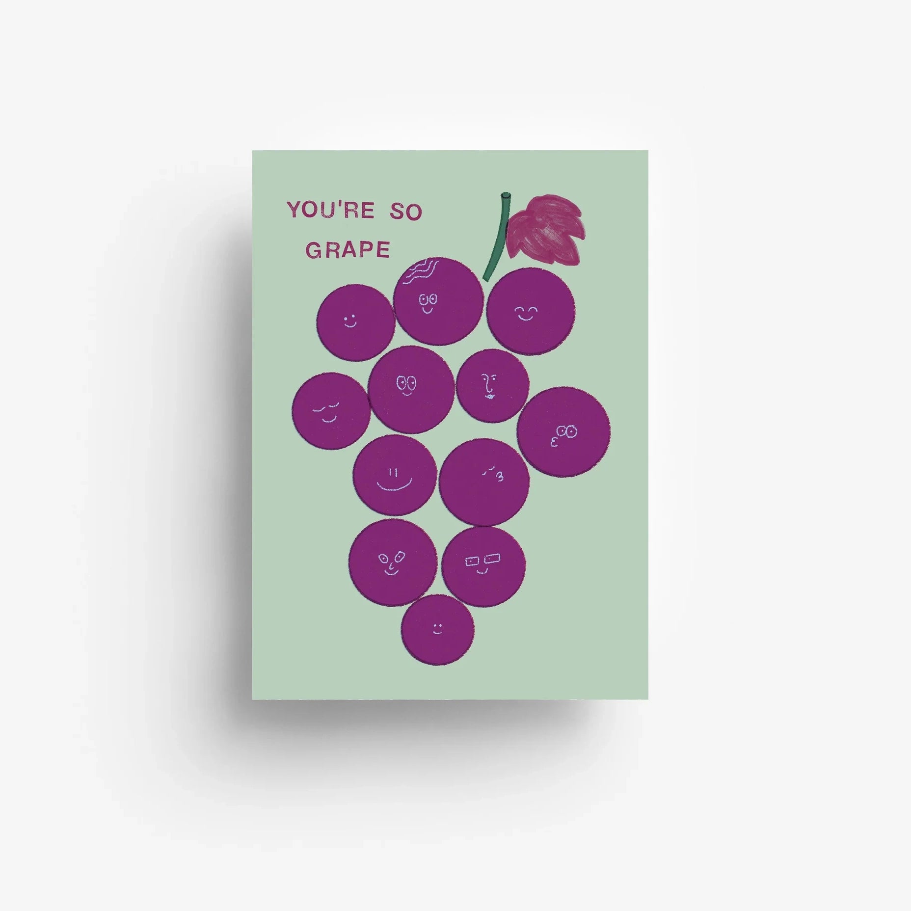 Postcard - You're So Grape