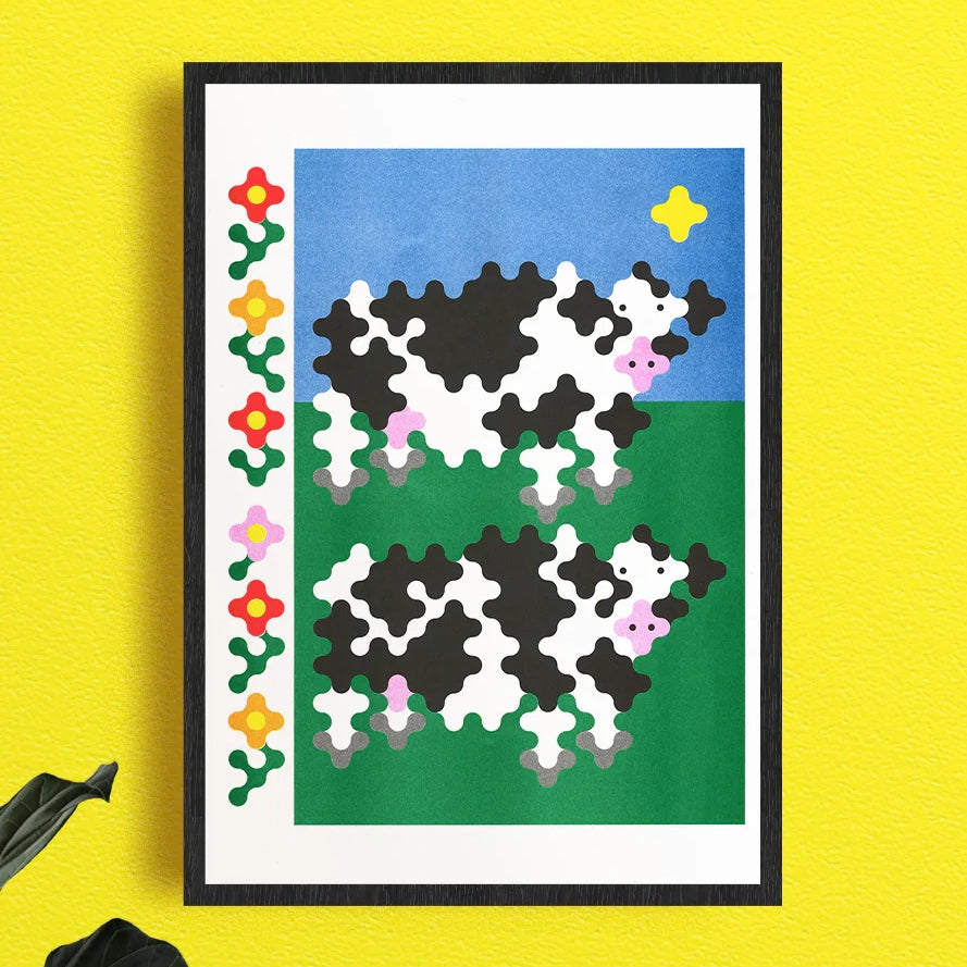 Poster Joe O'Donnell - Two cows (A3)