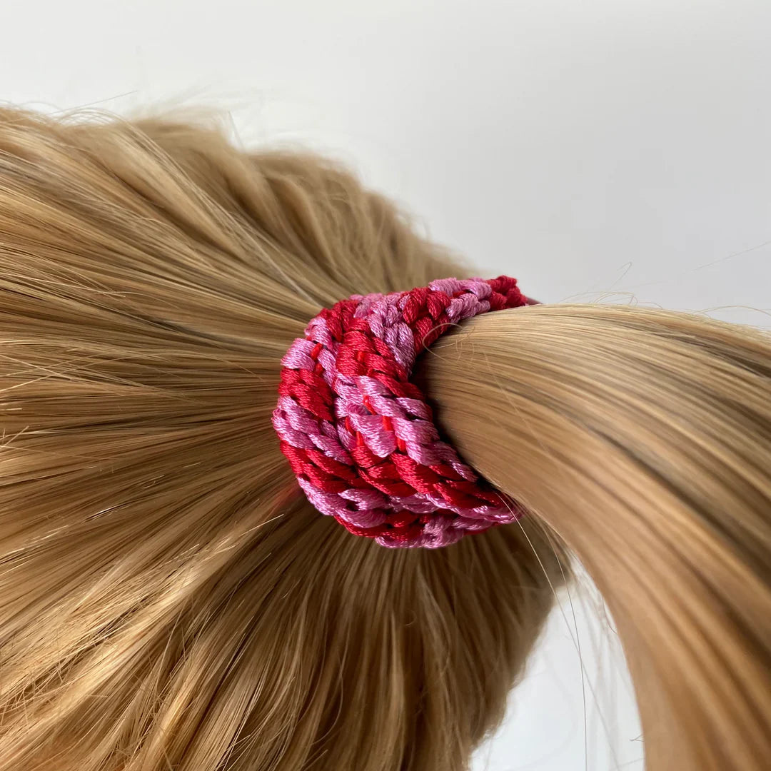 KKNEKKI Red-Bubblegum stripe
