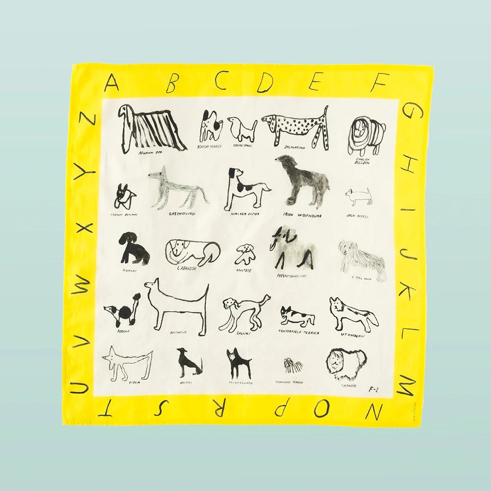 ABC DOGS SCARF