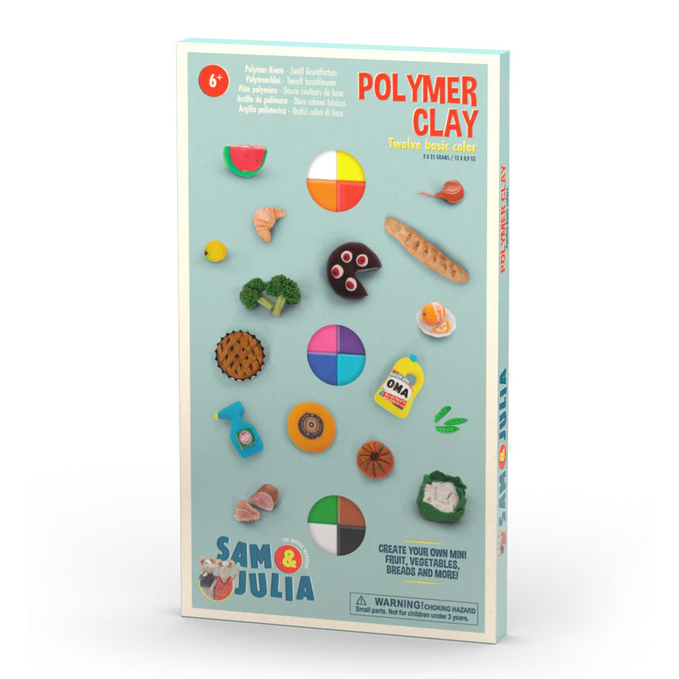 Polymer Clay - Set of 12 basic colors