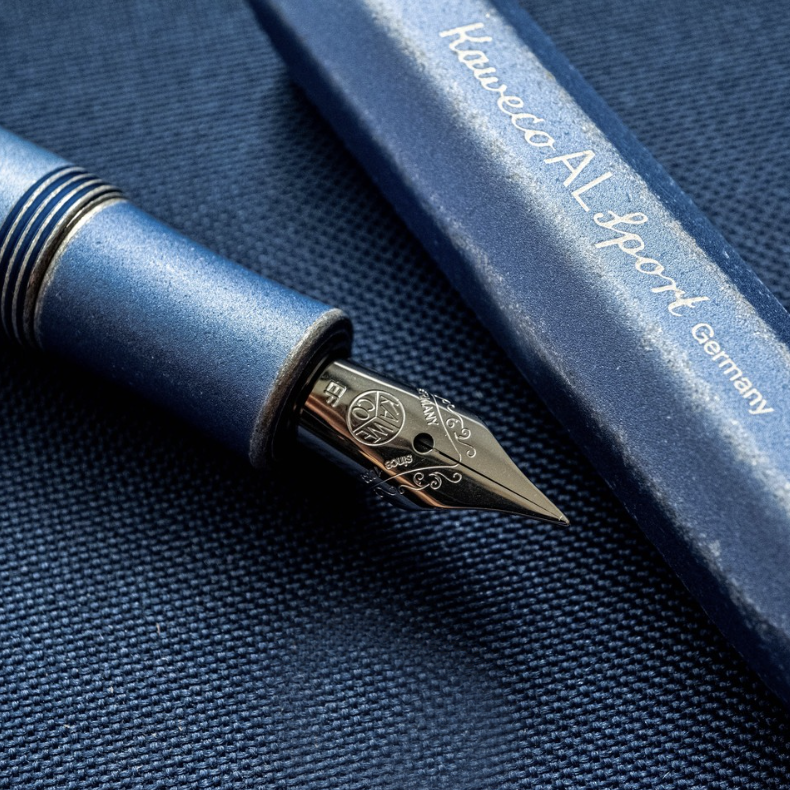 Kaweco AL SPORT Stonewashed Fountain Pen Blue