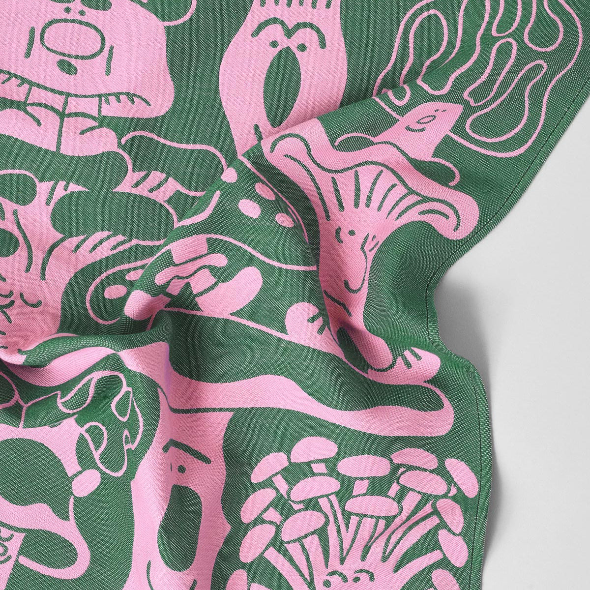 Mushrooms Cotton Tea Towel