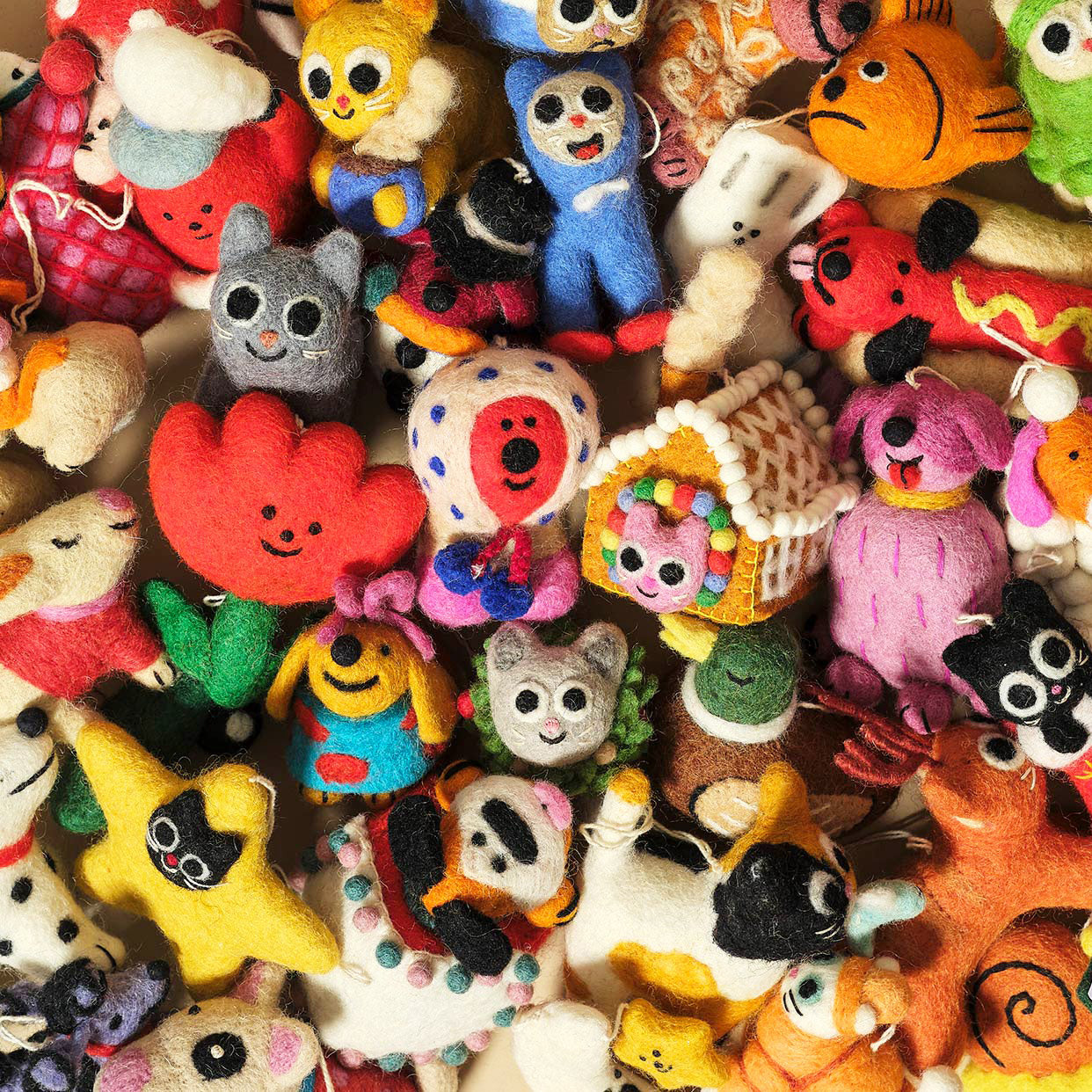 Bobby, Cat In A Tree Hanging Felt Ornament