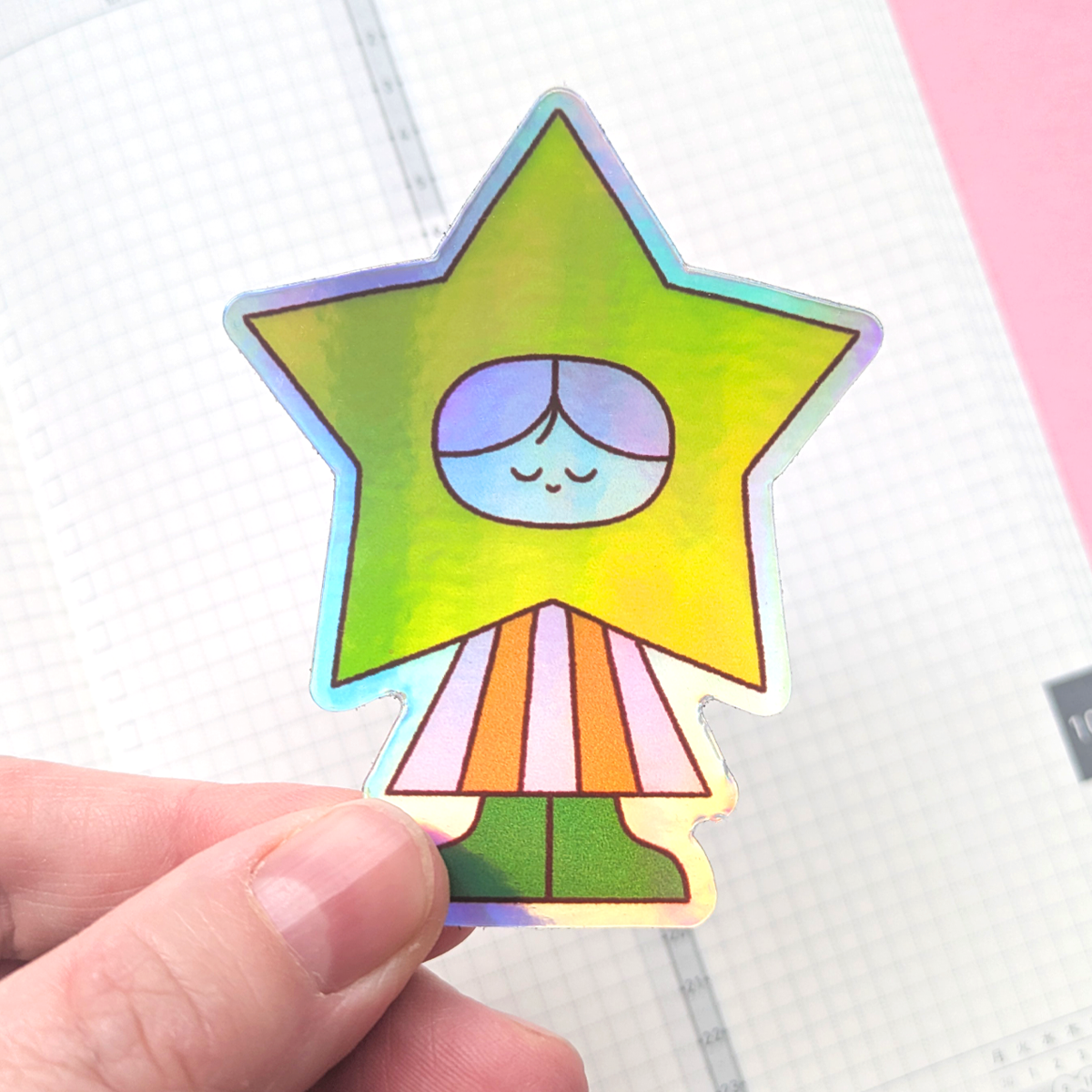 Sticker – Holografischer Sternfreund