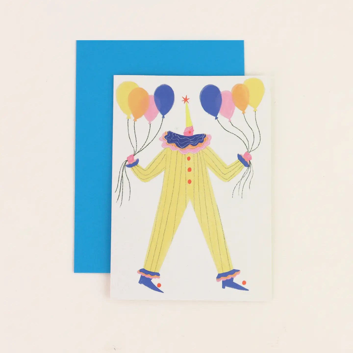 Circus Clown Birthday Card | A6