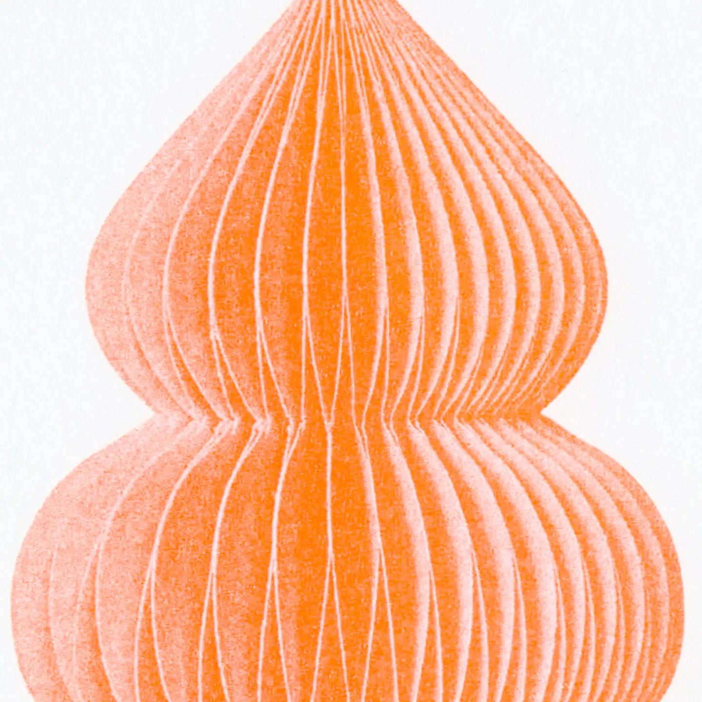 Jewelry Orange Postcard with Riso Print