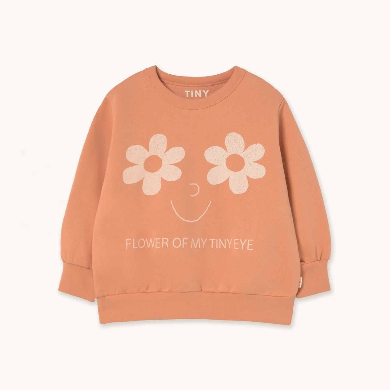 FLOWERS EYES GRAPHIC SWEATSHIRT