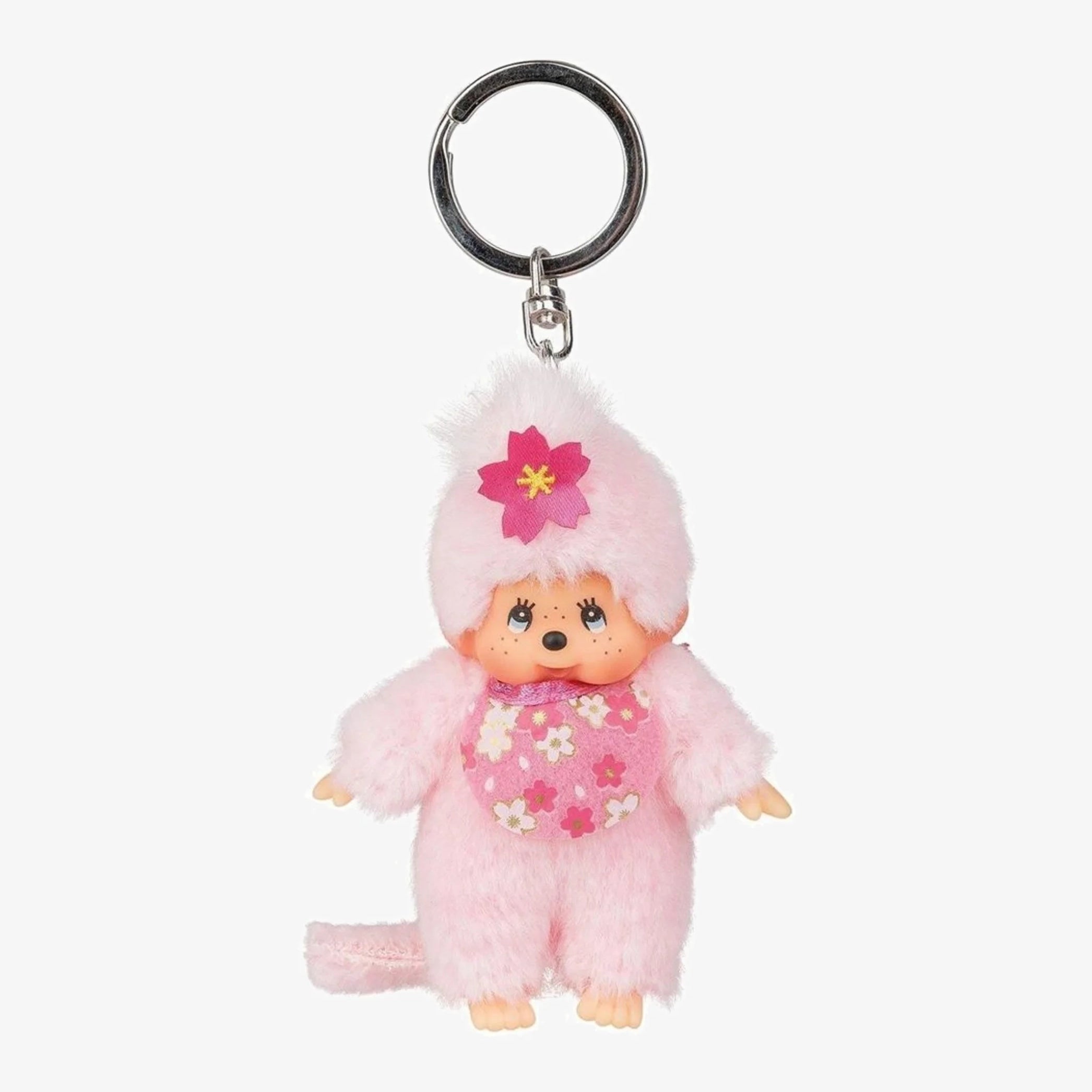 Monchhichi Classic Key Chain - Cherry Blossom