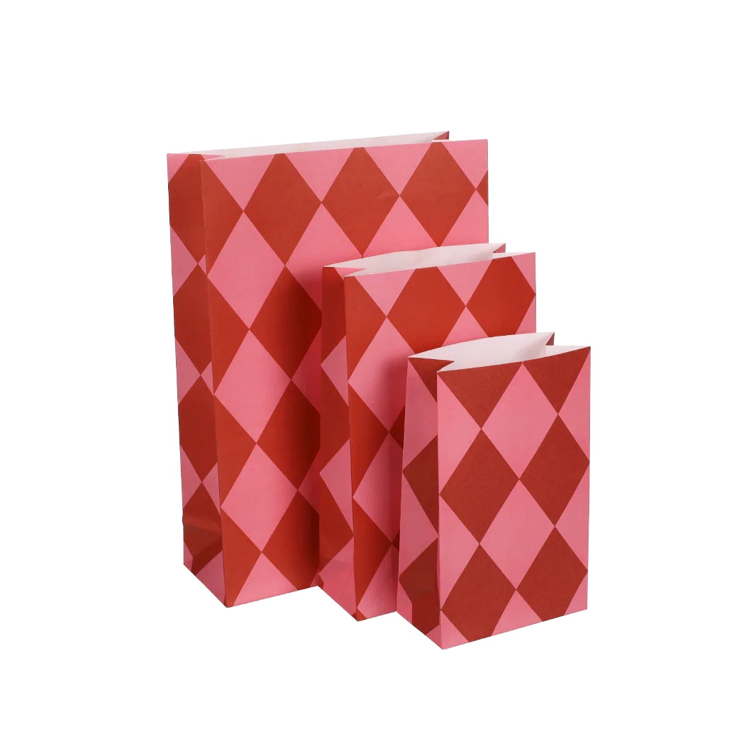 Block bag:Diamond - Grapefruit 15x24 cm(5 Bags)