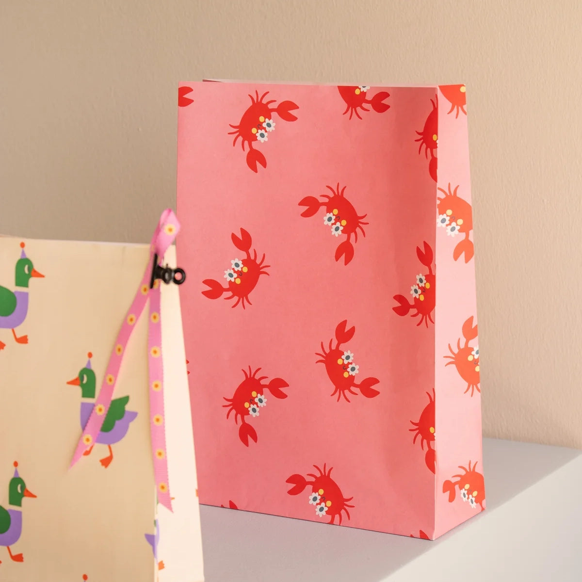 Block bag: Crab 15x24 cm(5 Bags)