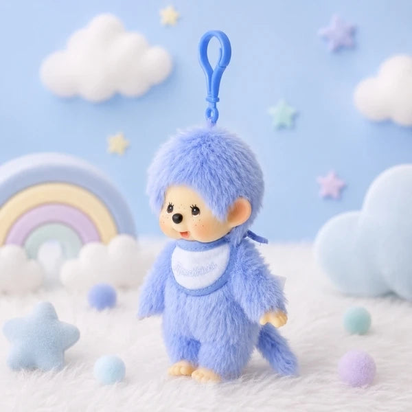 Colorful Monchhichi Keyring 15 cm