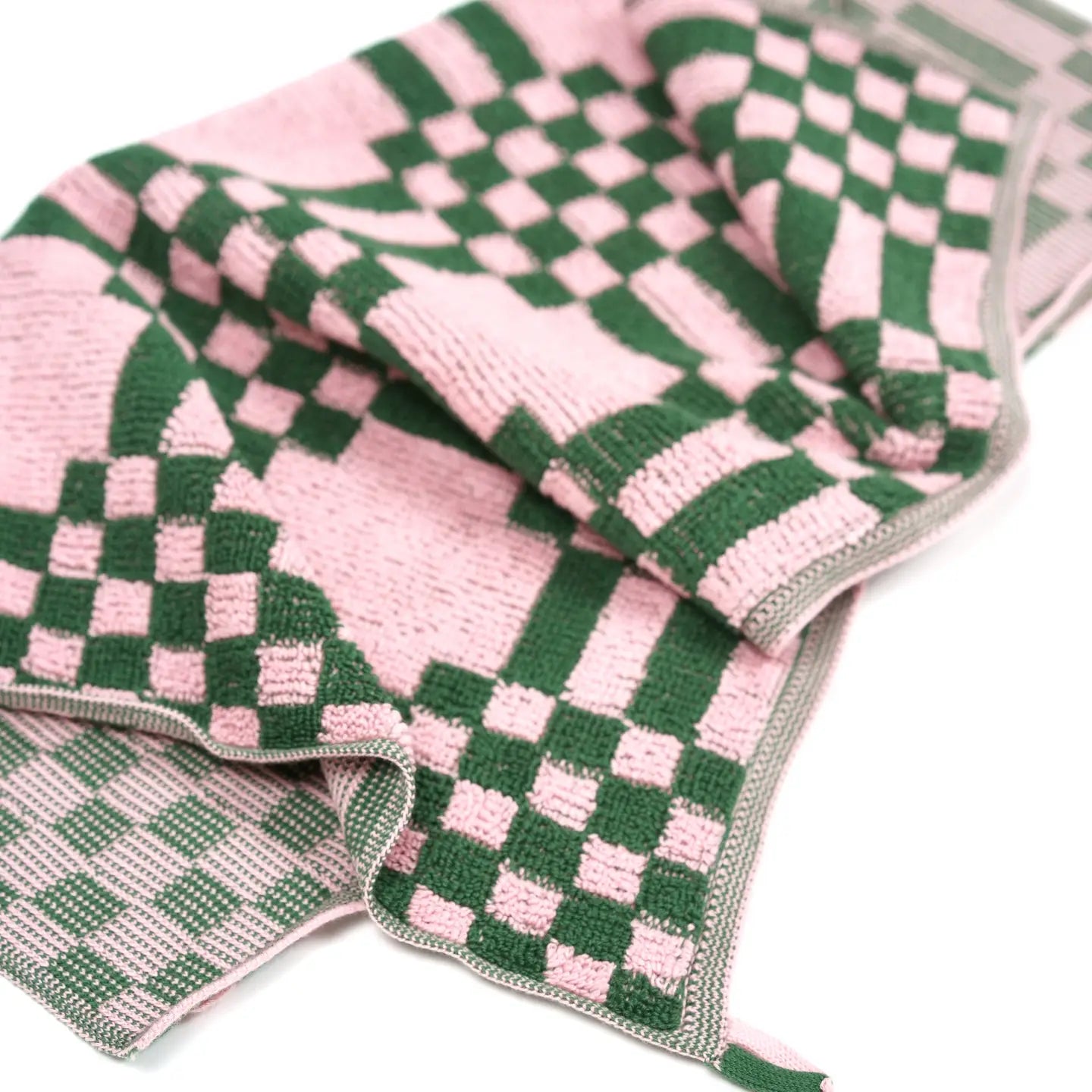 Weave Wash Cloth | Pink & Green