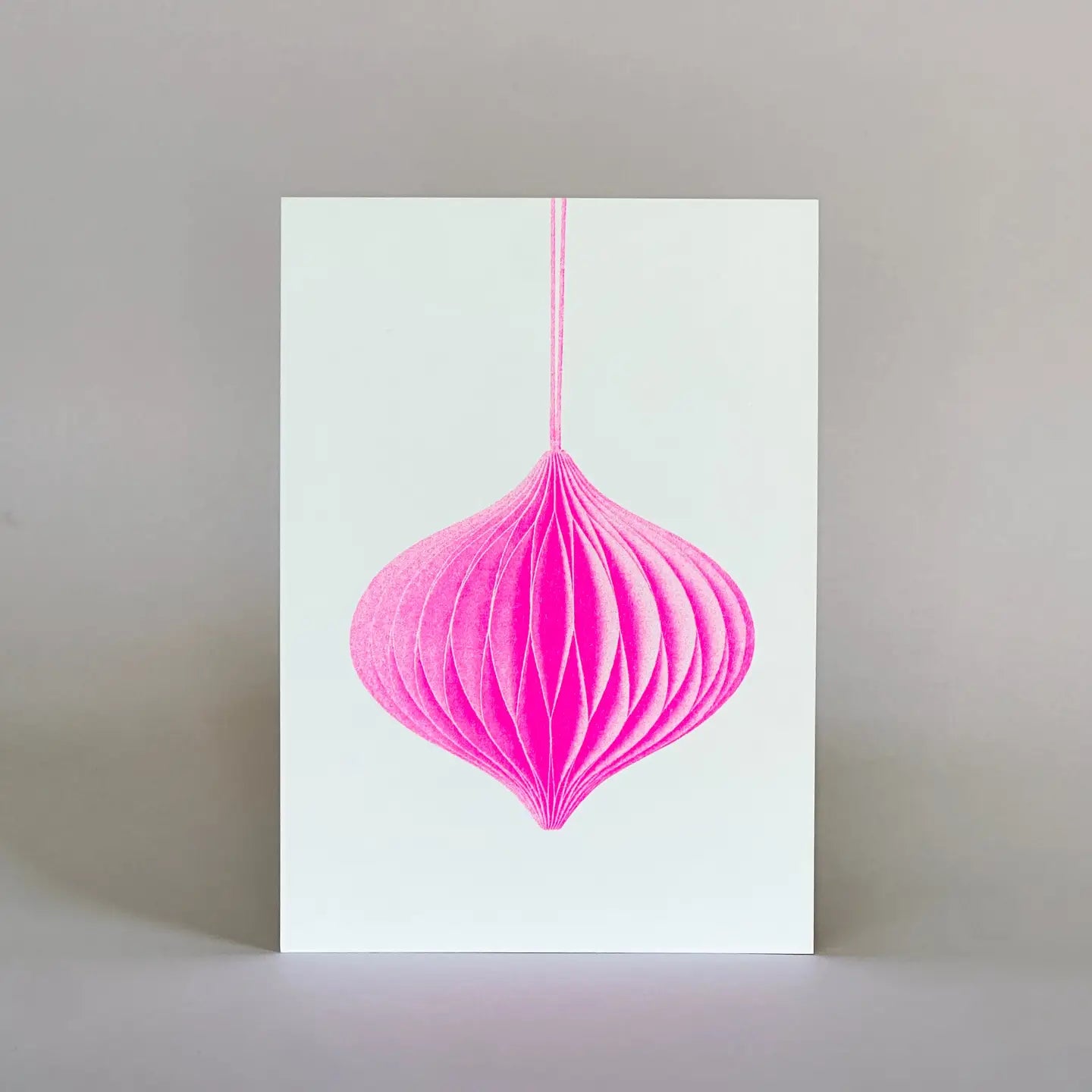 Jewelry Pink Postcard with Riso Print