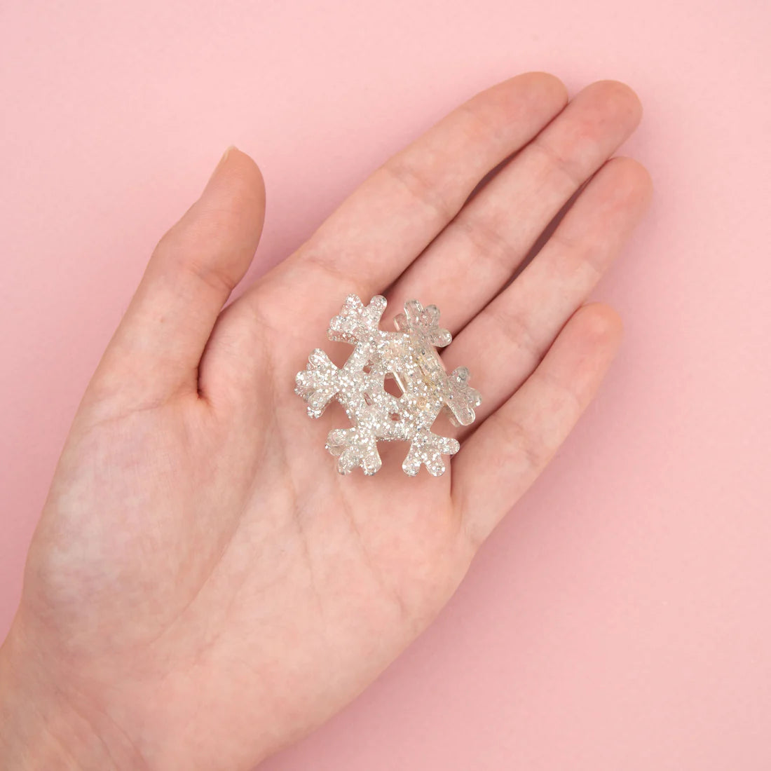 Snowflake Mini Hair Claw