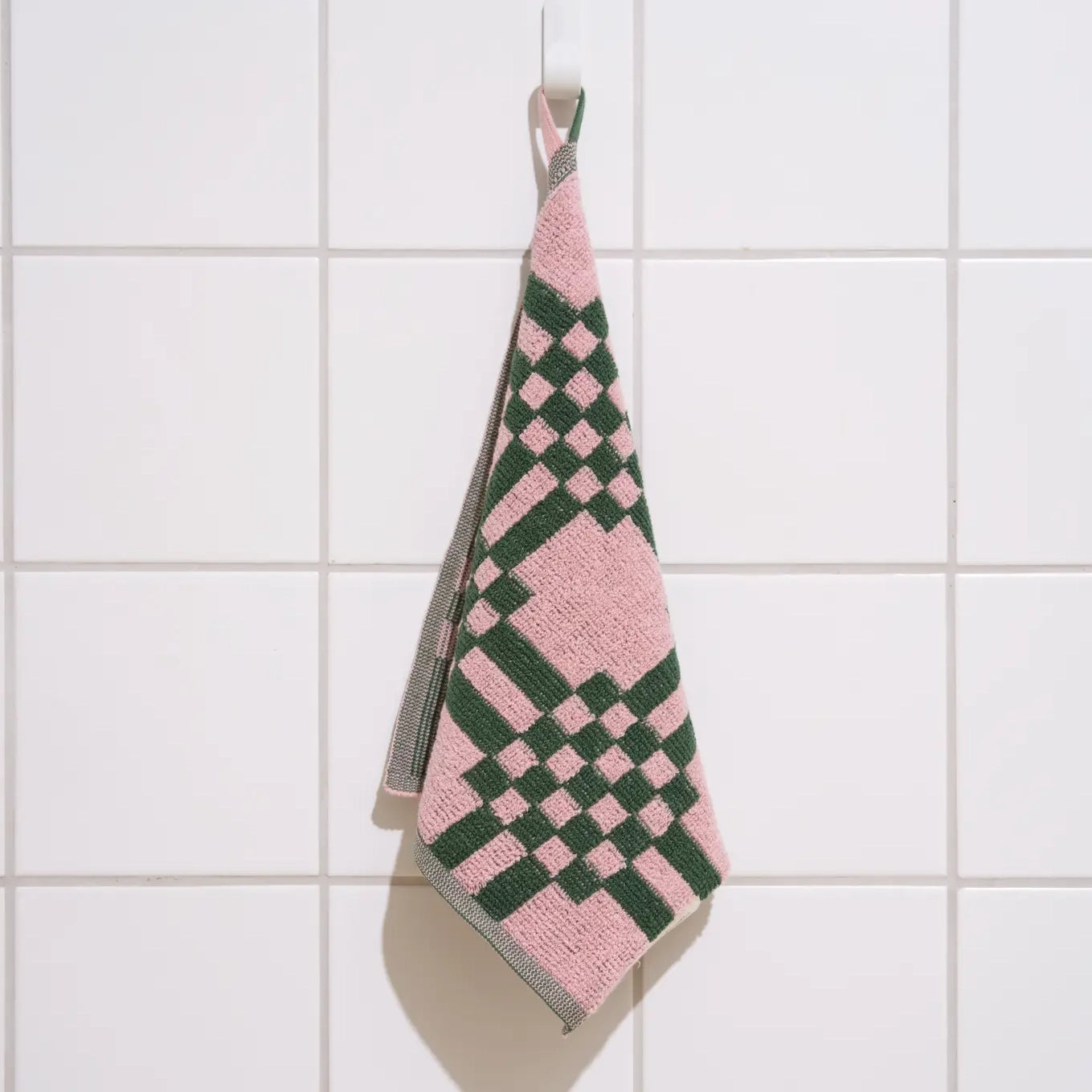 Weave Wash Cloth | Pink & Green