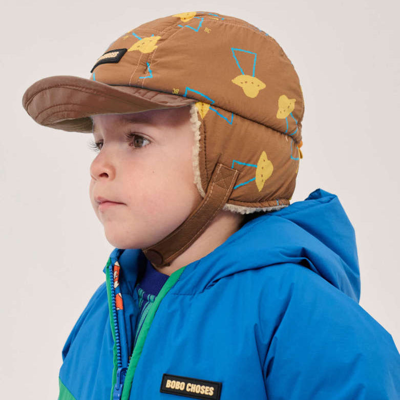Pixel Abduction all over winter baby cap