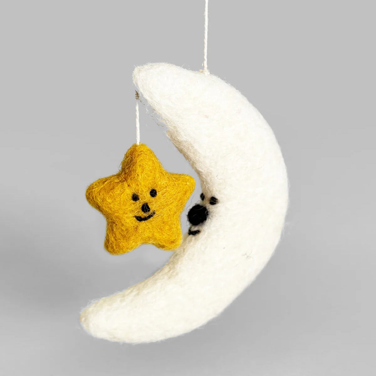 Moon & Star Hanging Felt Ornament (Copy)