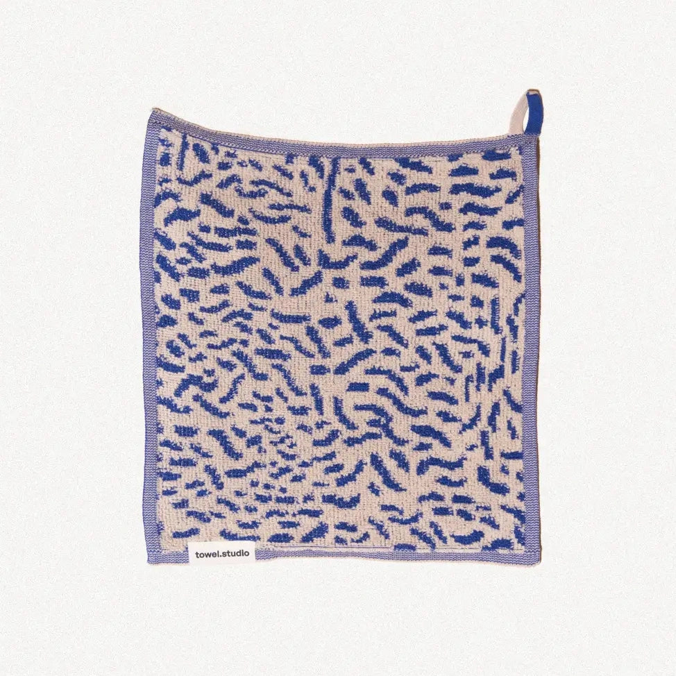 Worm Wash Cloth | Electric Blue