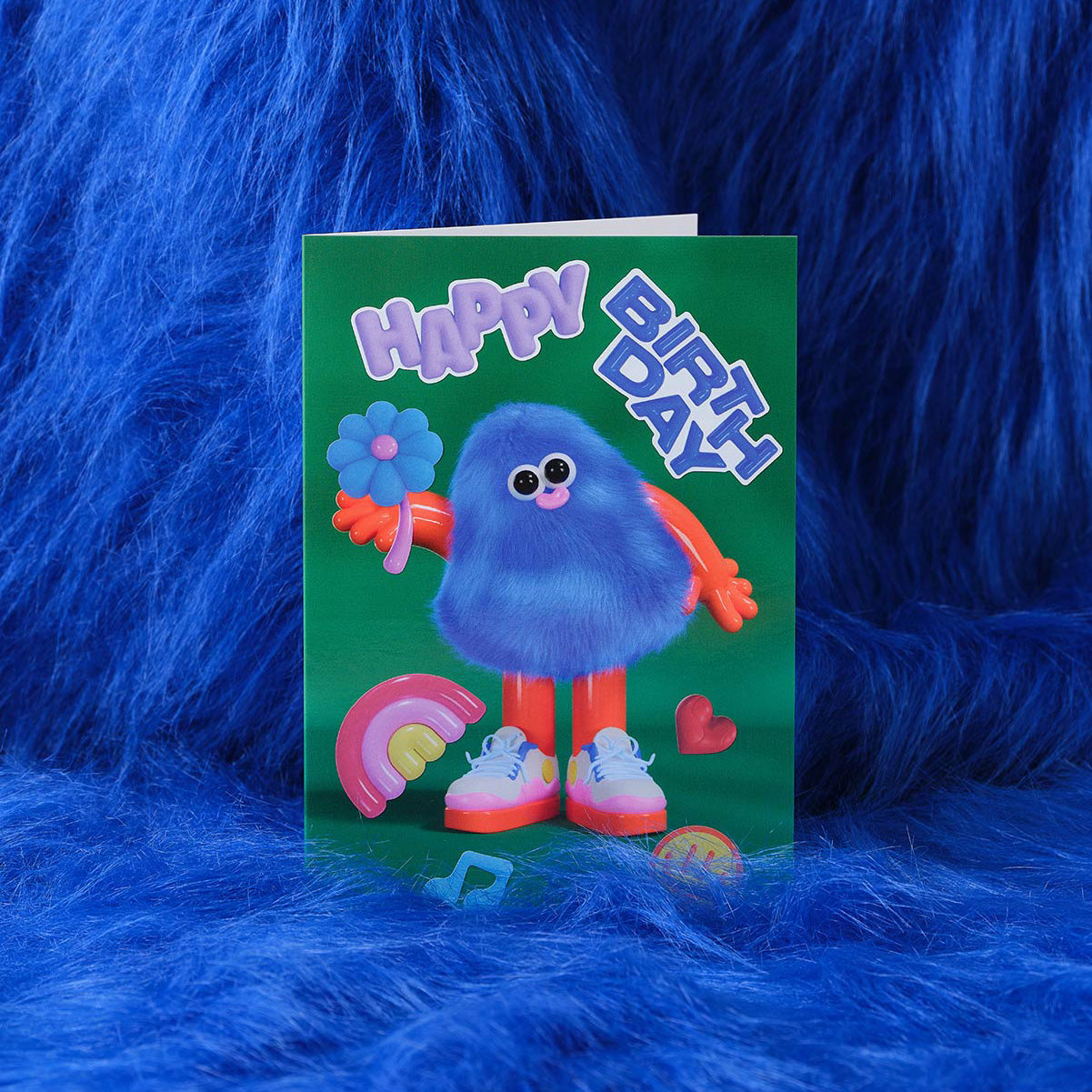 Fuzzy Kids Sticker Card