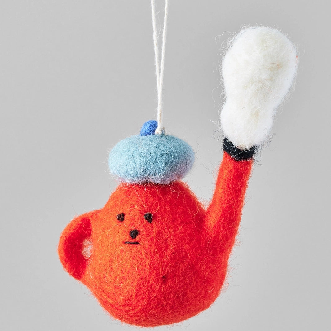 Teapot Hanging Felt Ornament