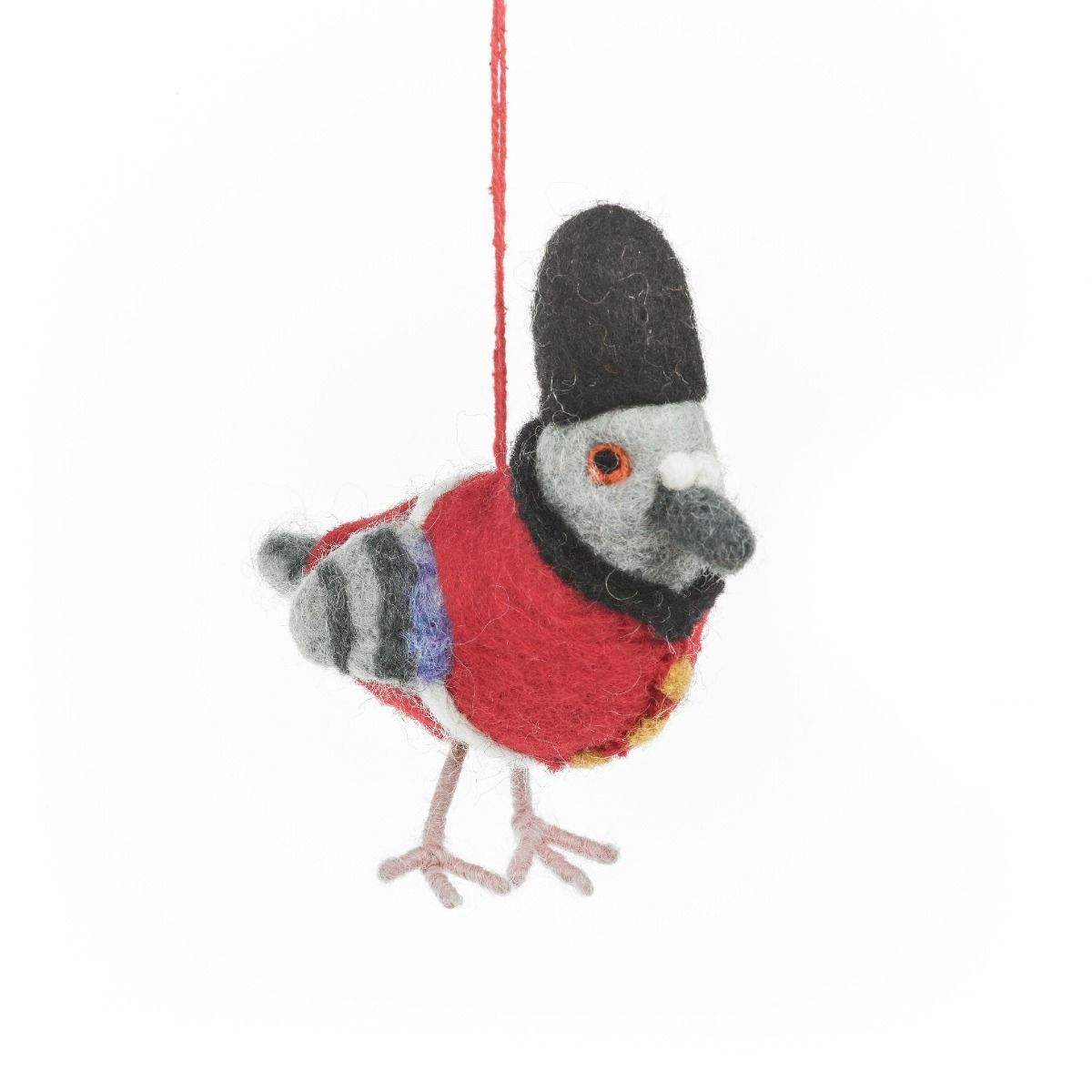Handmade Beefeater Pigeon London Souvenir Hanging Felt