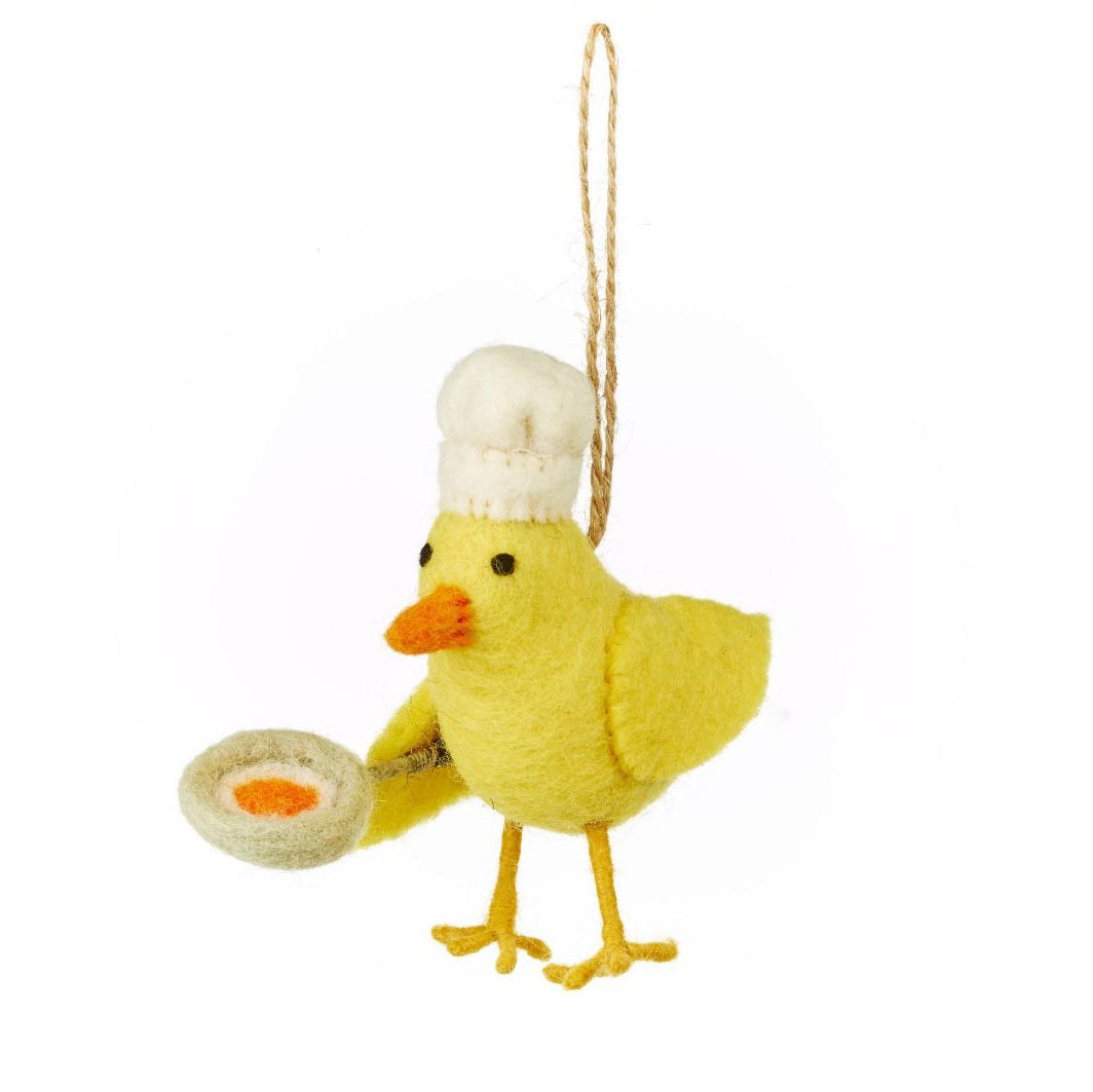 Handmade Chick Norris Easter Hanging Felt