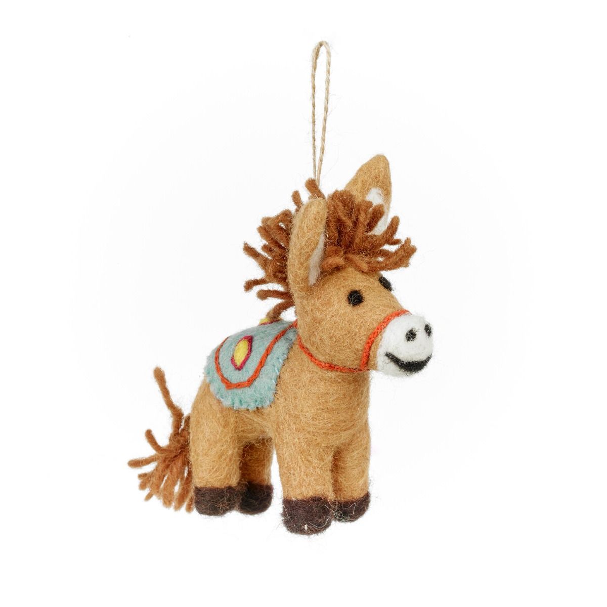 Handmade Dale the Donkey Hanging Felt