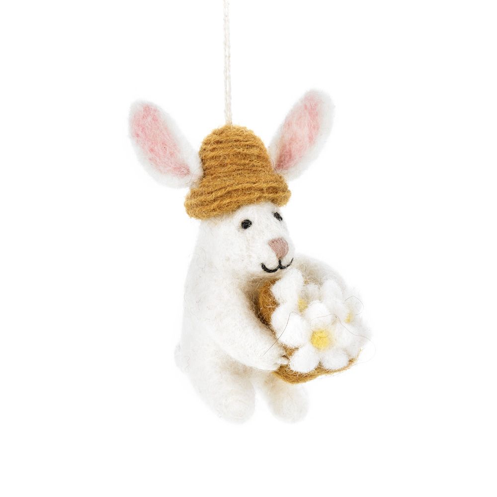 Handmade Darcy Bunny Hanging Felt