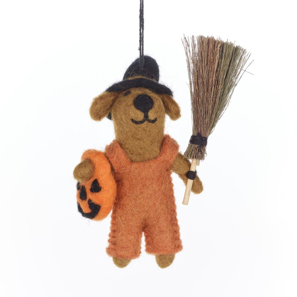 Handmade Draco the Dog Hanging Felt