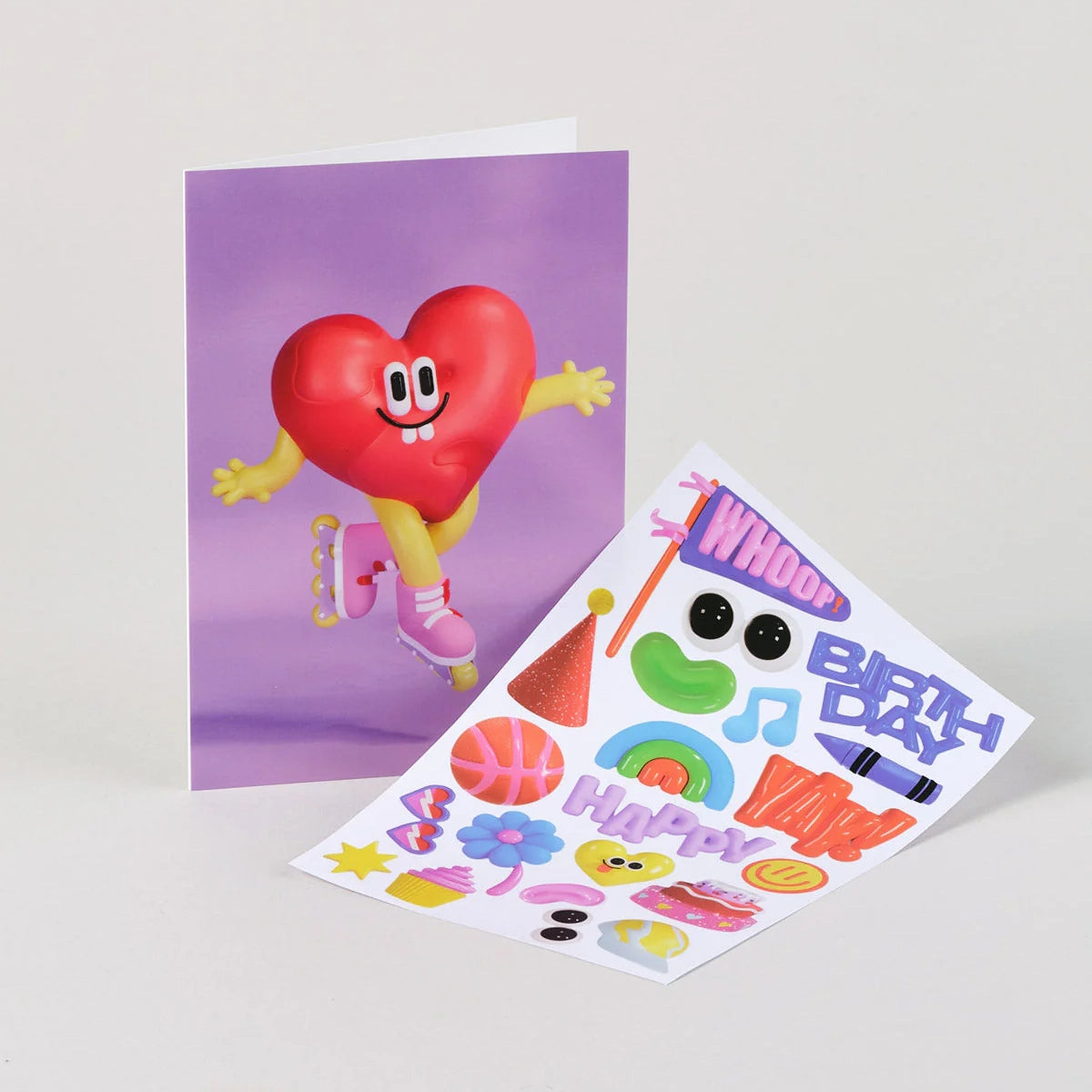 Heart Kids Sticker Card