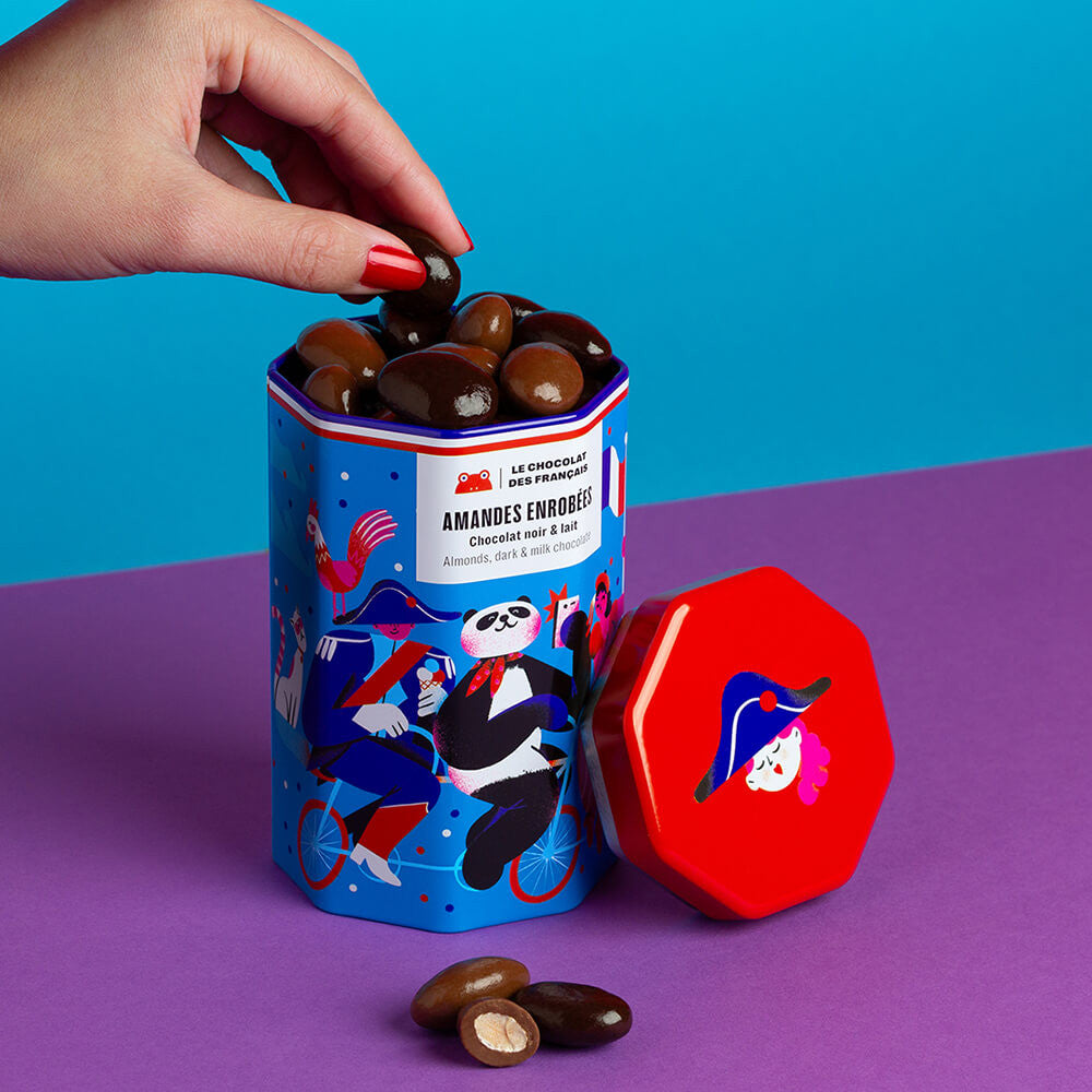 Milk & Dark chocolate covered almonds