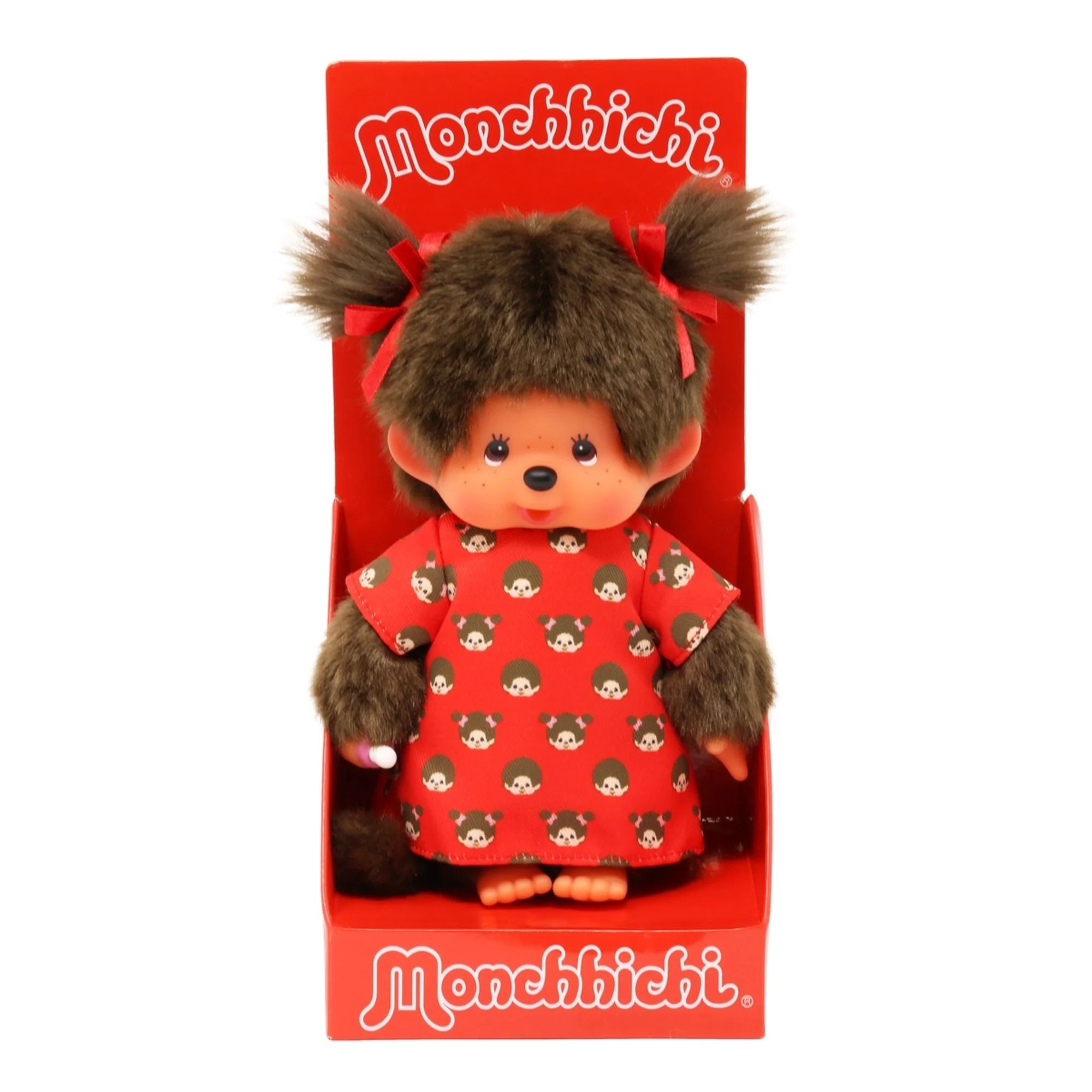 Monchhichi Red Dress Girl 20 cm
