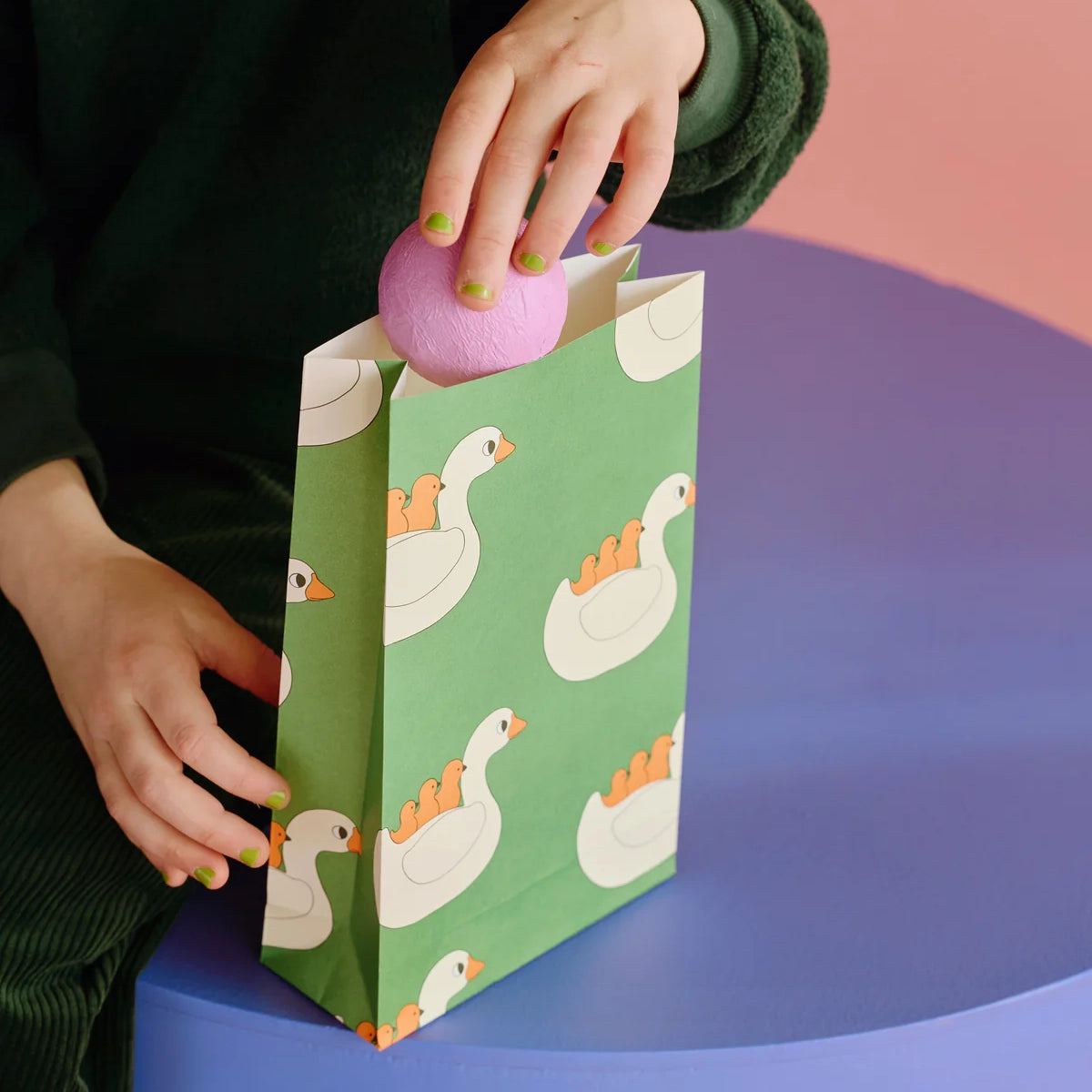 Block bag: Swan 12x19 cm(5 Bags)