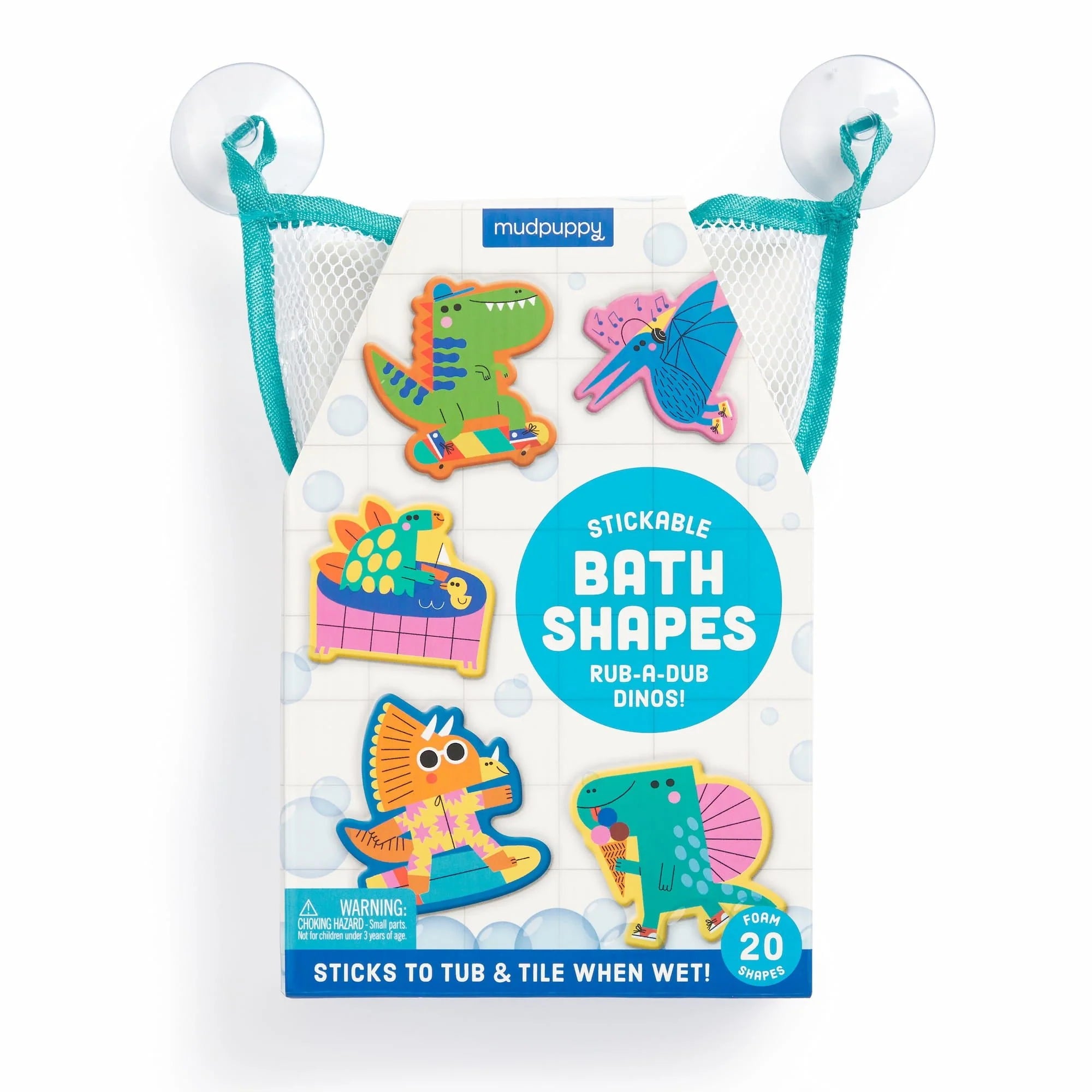 Rub-a-Dub Dinos Stickable Foam Bath Shapes