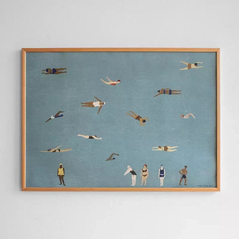 SWIMMERS POSTER 50x70 cm