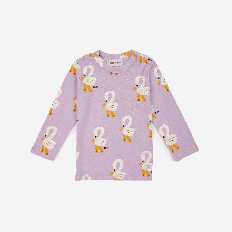 Pelican all over long sleeve Baby T-shirt