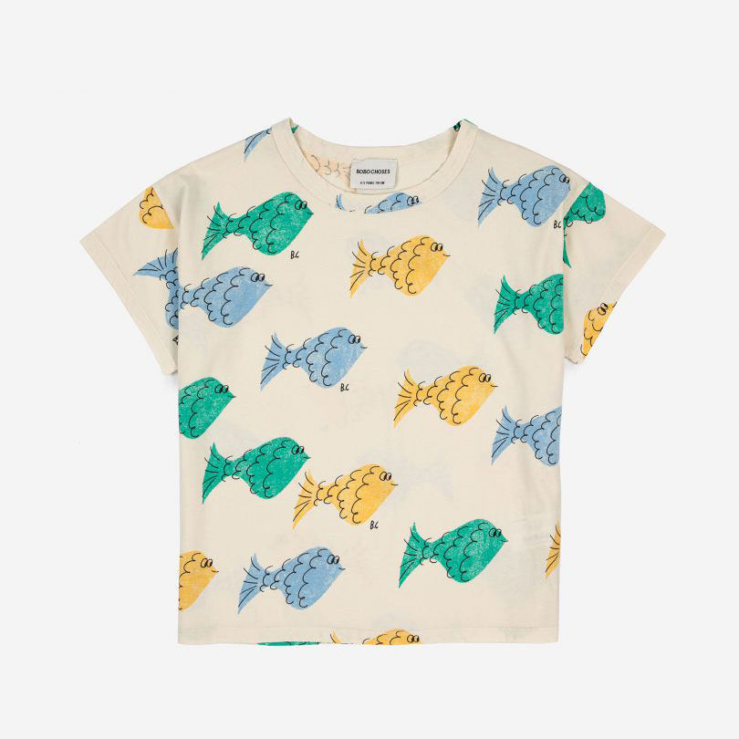 Multicolor Fish all over T-shirt