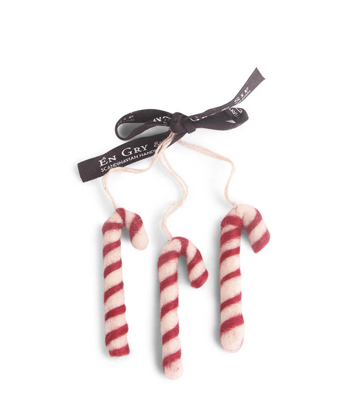 Candy cane - set of 3