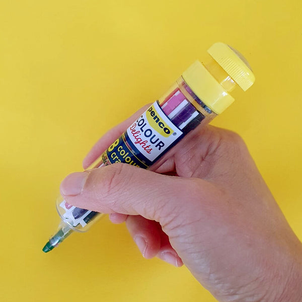 8 colours in 1 crayon