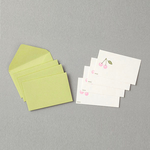 Midori Letterpress Stationery Set, Frame Pink