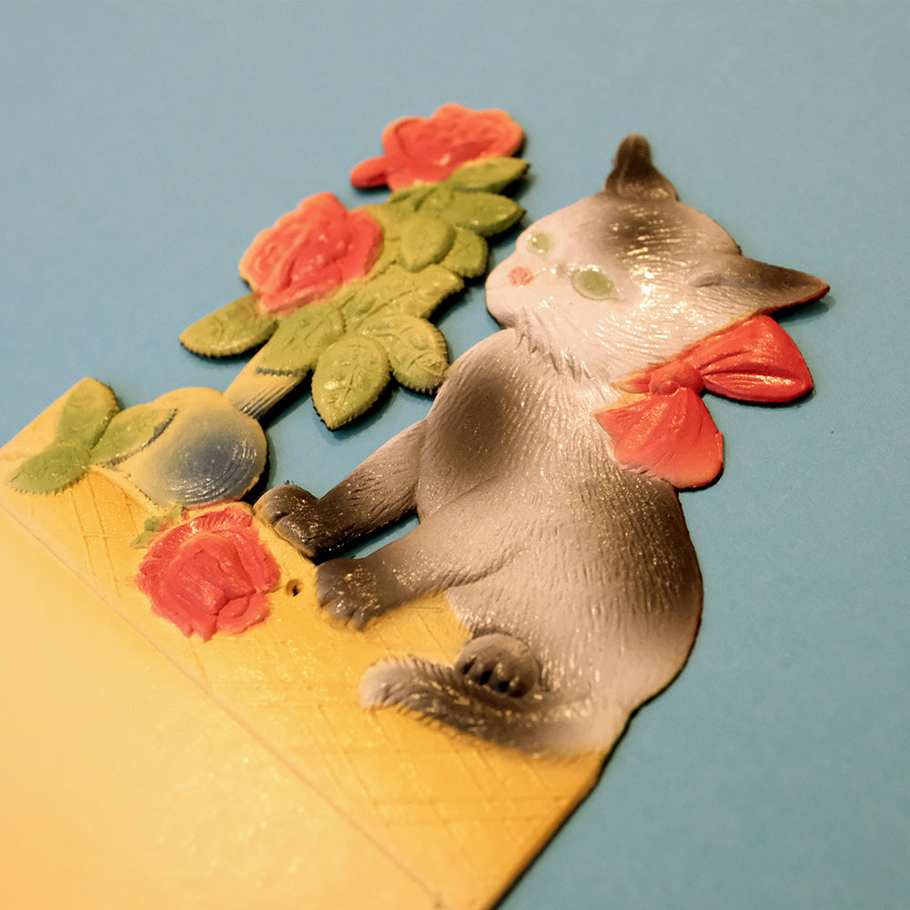 Vintage Wandkalender-Set-Kleines Kätzchen