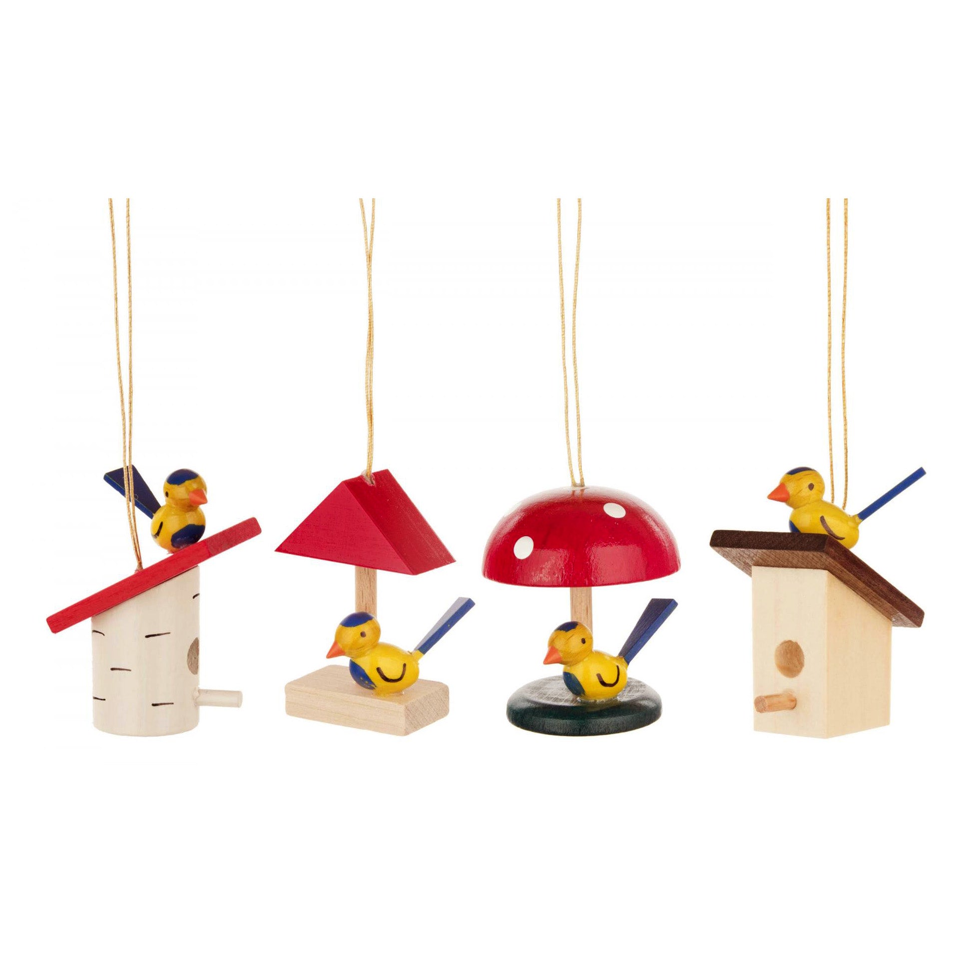 Ornament birds house (set of 4 house)