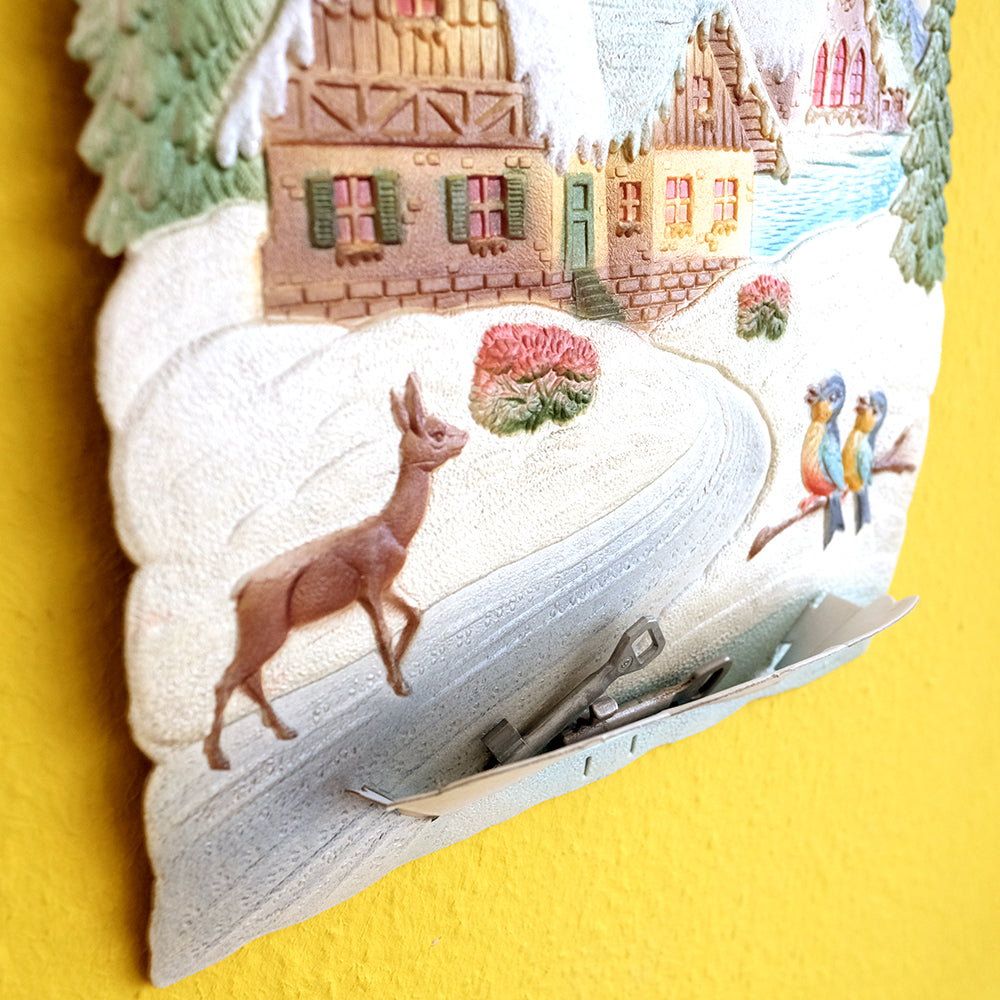 Winter wall decor-Village with Scenery