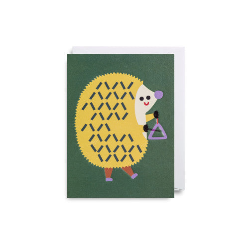 Mini Card - Triangle Hedgehog